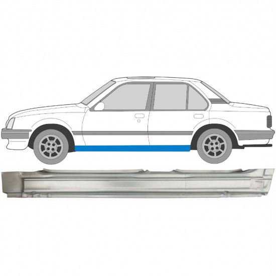 Réparation bas de caisse pour Opel Ascona / V Cavalier 1981-1988 / Gauche 6918