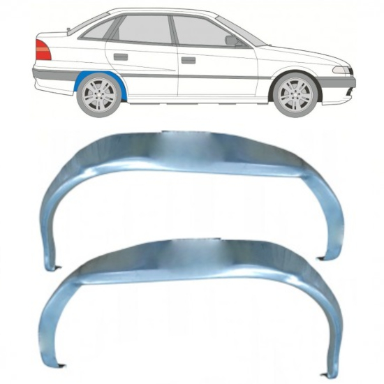 Passage de roue intérieur arrière pour Opel Astra 1991-2002 / Gauche+Droit / Ensemble 10532