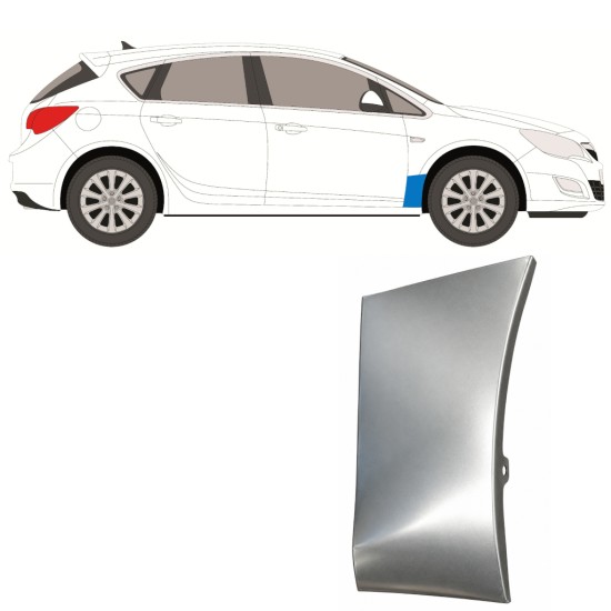 Panneau de réparation de l’aile avant pour Opel Astra J 2009-2015 / Droite 17165