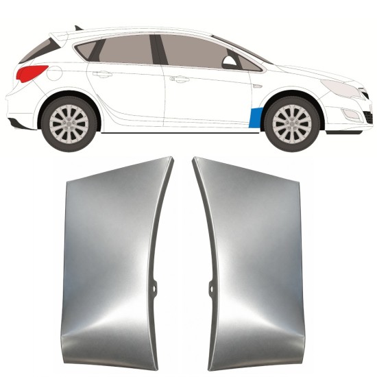 Panneau de réparation de l’aile avant pour Opel Astra J 2009-2015 / Gauche+Droit / Ensemble 17167