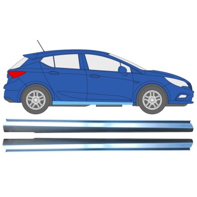 Réparation bas de caisse inférieure pour Opel Vauxhall Astra K 2015-2022 / Gauche+Droit / Ensemble 16626