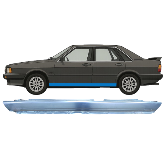 Panneau de réparation du seuil pour Audi 80 B2 1978-1986 / Gauche 9115