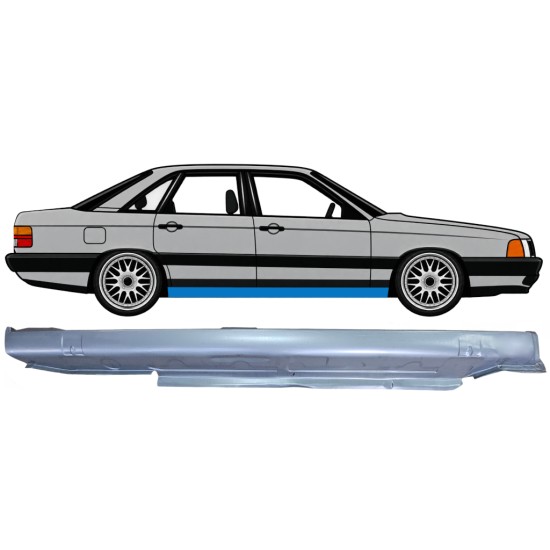 Panneau de réparation du seuil pour Audi 100 C3 1982-1990 / Droite 6419