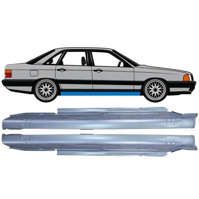 Panneau de réparation du seuil pour Audi 100 C3 1982-1990 / Gauche+Droit / Ensemble 6418