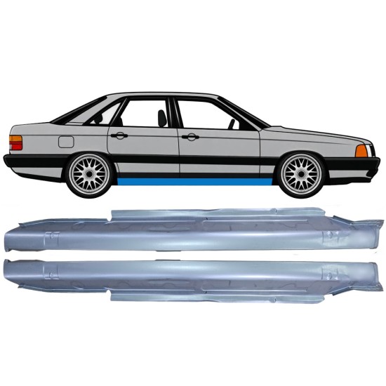 Panneau de réparation du seuil pour Audi 100 C3 1982-1990 / Gauche+Droit / Ensemble 6418