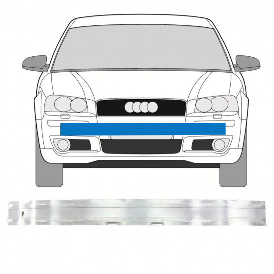 AUDI A3 03-12 PARE-CHOCS AVANT BARRE DE RENFORT DE LA TRAVERSE