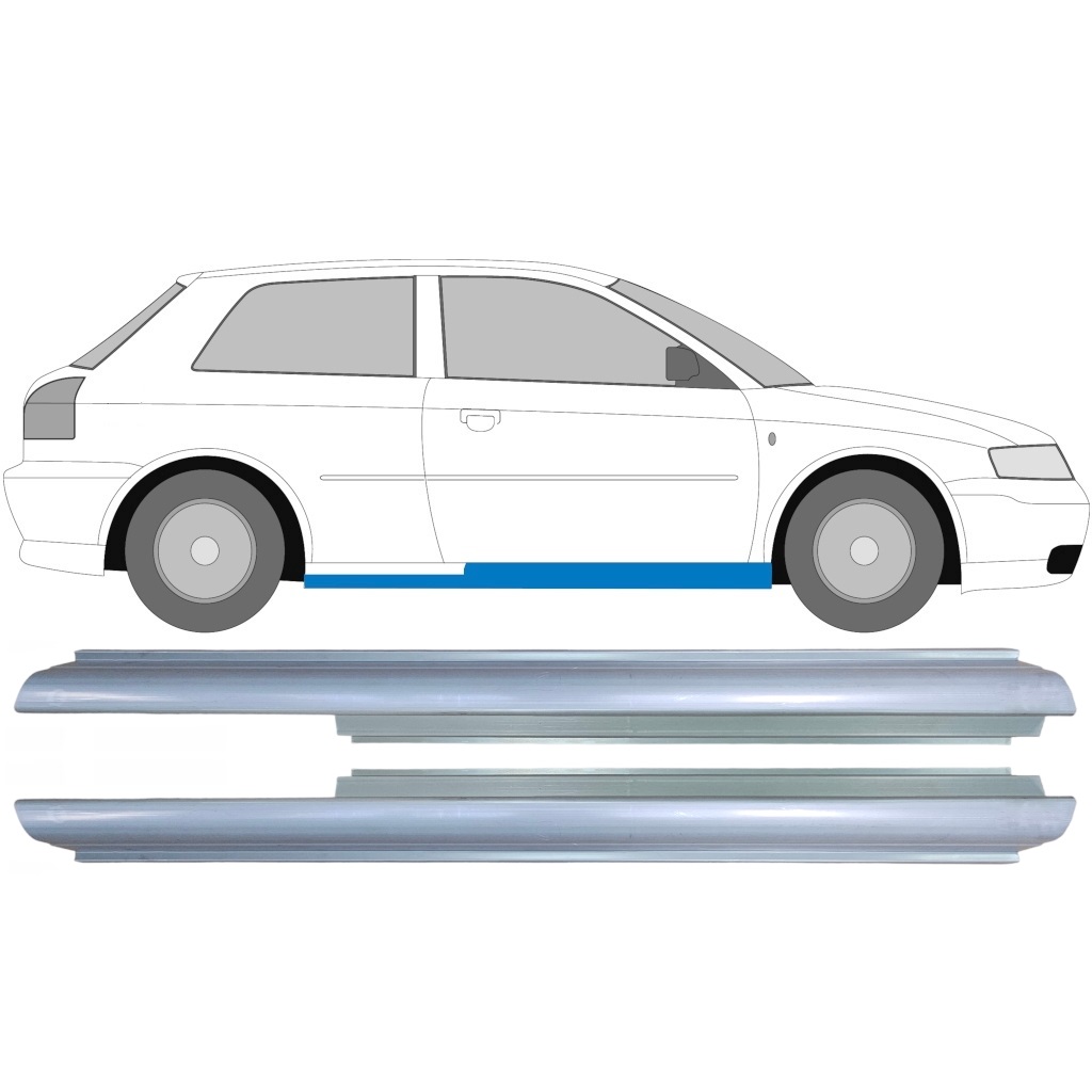 Réparation Bas De Caisse Pour Audi A3 8L 1996-2003 / Gauche+Droit / Ensemble 9169