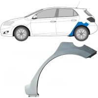 Panneau de réparation arc d'aile arrière pour Toyota Auris 2007-2012 / Gauche 16854