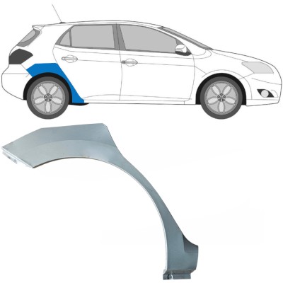 Panneau de réparation arc d'aile arrière pour Toyota Auris 2007-2012 / Droite 16853