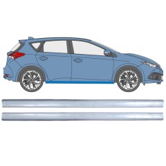Réparation bas de caisse pour Toyota Auris 2013-2018 / Gauche+Droit / Ensemble 12449