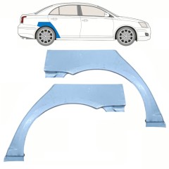 Panneau de réparation arc d'aile arrière pour Toyota Avensis T25 2003-2008 / Gauche+Droit / Ensemble 10062