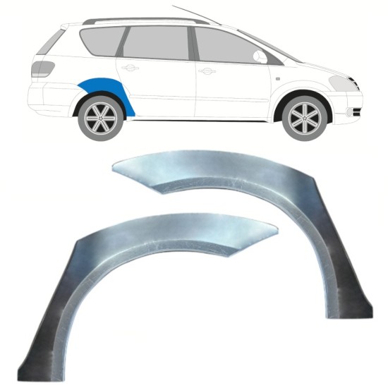 Panneau de réparation arc d'aile arrière pour Toyota Avensis Verso 2001-2011 / Gauche+Droit / Ensemble 15878