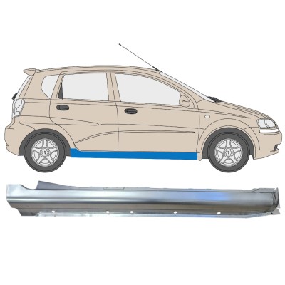 Panneau de réparation du seuil pour Chevrolet Aveo 2003-2006 / Droite / HATCHBACK 14537