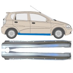 Panneau de réparation du seuil pour Chevrolet Aveo 2003-2006 / Gauche+Droit / HATCHBACK / Ensemble 14539