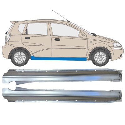 Panneau de réparation du seuil pour Chevrolet Aveo 2003-2006 / Gauche+Droit / HATCHBACK / Ensemble 14539