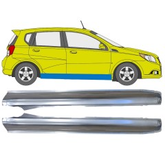 Panneau de réparation du seuil pour Chevrolet Aveo 2006-2011 / Gauche+Droit / HATCHBACK / Ensemble 14557