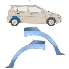 Panneau de réparation arc d'aile arrière pour Chevrolet Aveo 2003-2006 / Gauche+Droit / HATCHBACK / Ensemble 6433