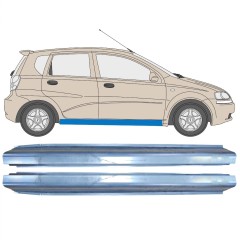 Réparation bas de caisse pour Chevrolet Aveo 2003-2006 / Gauche+Droit / Ensemble 10401