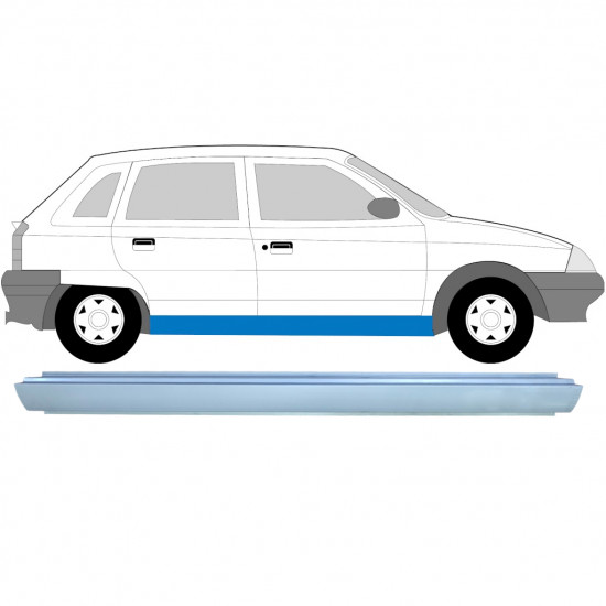 Réparation bas de caisse pour Citroen AX 1986-1998 / Gauche = Droite (symétrique) 6457