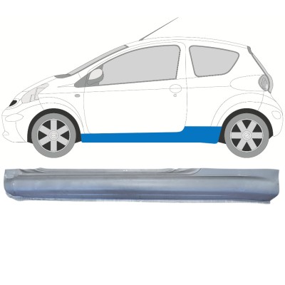 Panneau de réparation du seuil pour Toyota Aygo 2005-2012 / Gauche 14559