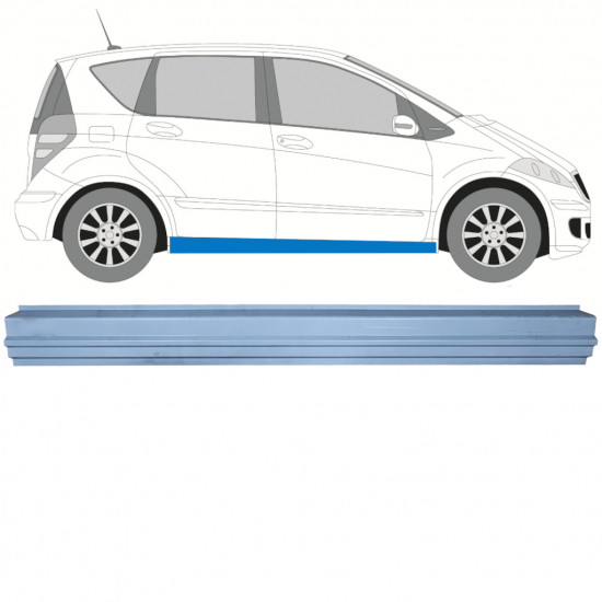 Réparation bas de caisse pour Mercedes A-class 2004-2012 / Gauche = Droite (symétrique) 11152