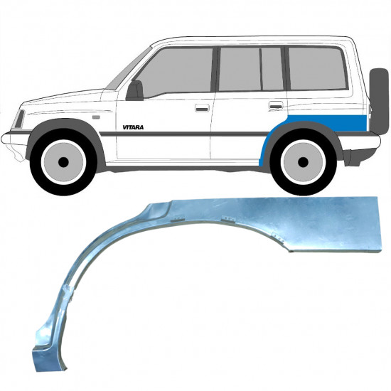 SUZUKI VITARA 1996-2003 PASSAGE DE ROUE ARRIÈRE / GAUCHE