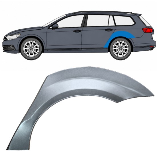 Panneau de réparation arc d'aile arrière pour Volkswagen Passat B7 2010-2015 / Gauche / COMBI 16973