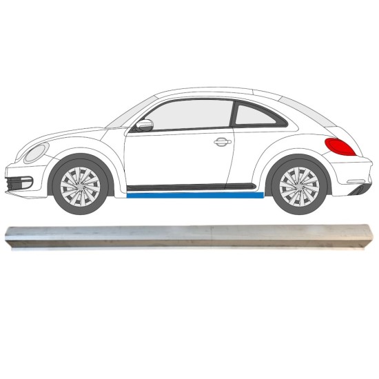 Réparation bas de caisse inférieure pour Volkswagen Beetle 2011-2019 / Gauche 15096 Réparation bas de caisse inférieure pour Volkswagen Beetle 2011-2019 / Gauche 15096