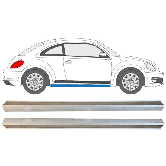 Réparation bas de caisse inférieure pour Volkswagen Beetle 2011-2019 / Gauche+Droit / Ensemble 15097 Réparation bas de caisse inférieure pour Volkswagen Beetle 2011-2019 / Gauche+Droit / Ensemble 15097