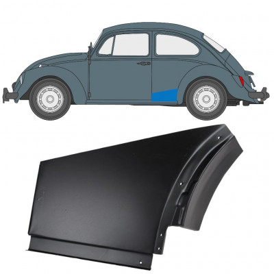 Panneau de réparation arc d'aile arrière pour Volkswagen Kaefer 1947-1985 / Droite 12744