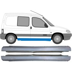 Panneau de réparation du seuil pour Peugeot Partner 1996-2008 / Gauche+Droit / Ensemble 10643