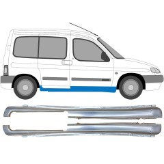 Panneau de réparation du seuil pour Peugeot Partner 1996-2008 / Gauche+Droit / Ensemble 9538