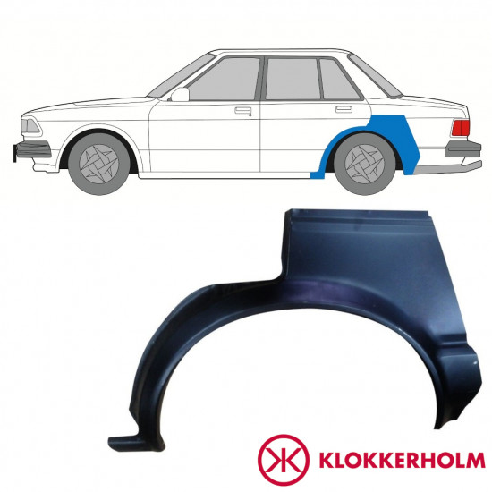 Panneau de réparation arc d'aile arrière pour Nissan Bluebird 1983-1990 / Gauche 10983