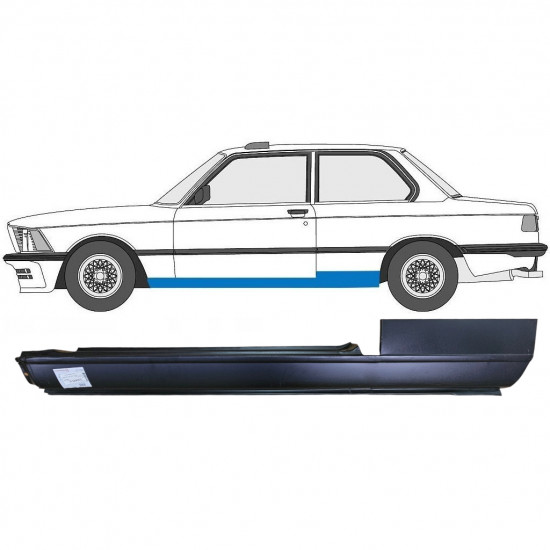BMW 3 E21 1975-1984 2 PORTE PLEIN PANNEAU DE RÉPARATION DU SEUIL / GAUCHE
