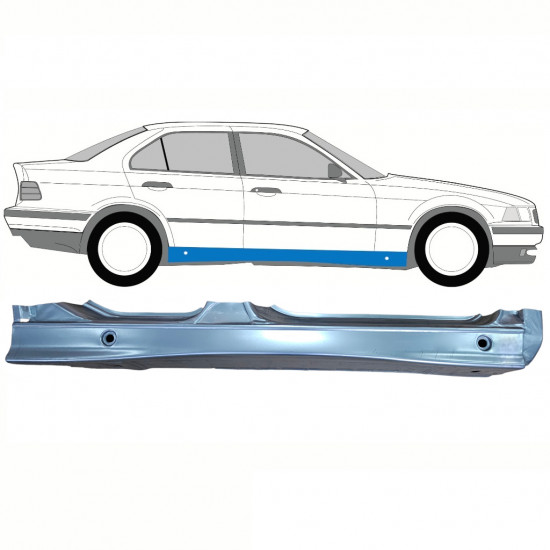 Panneau de réparation du seuil pour BMW 3 E36 1990-2000 / Droite 10854