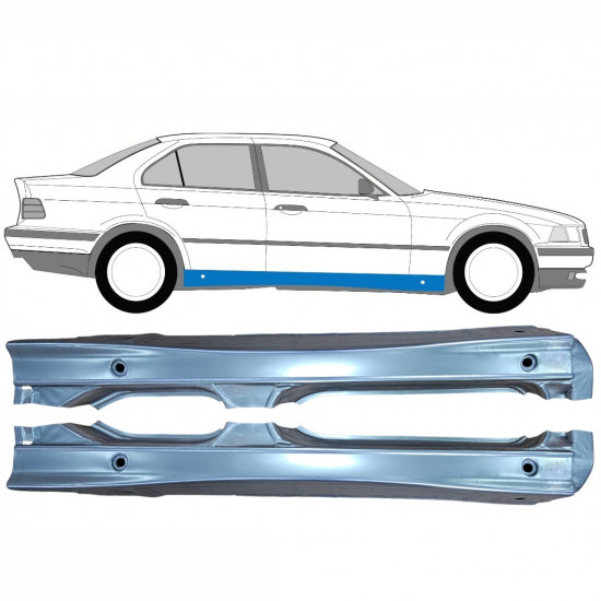 Panneau de réparation du seuil pour BMW 3 E36 1990-2000 / Gauche+Droit / Ensemble 10856