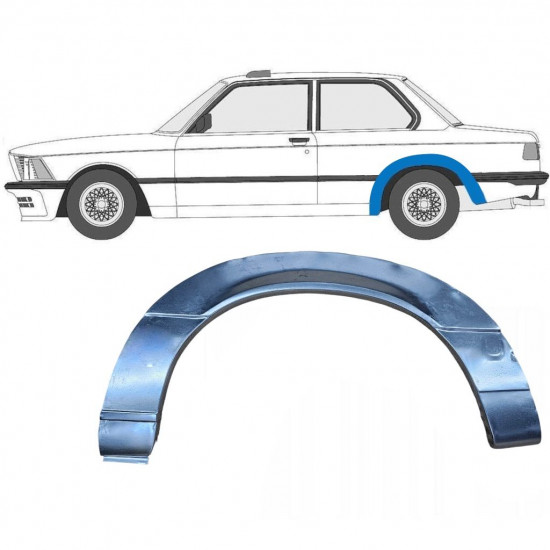 BMW 3 E21 1975-1984 2 PORTE PASSAGE DE ROUE ARRIÈRE / GAUCHE