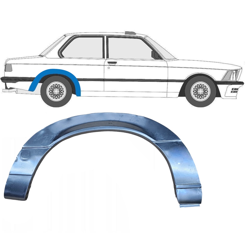 BMW 3 E21 1975-1984 2 PORTE PASSAGE DE ROUE ARRIÈRE / DROIT