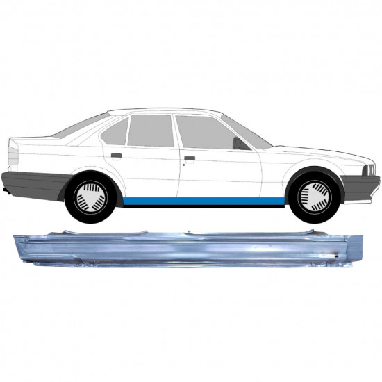 Panneau de réparation du seuil pour BMW 5 E34 1987-1996 / Droite 6397