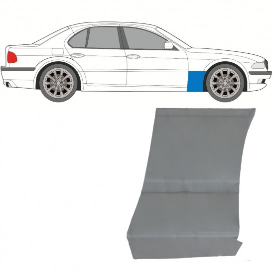 BMW 7 E38 1994-2001 PANNEAU DE RÉPARATION DE L\'AILE AVANT / DROIT