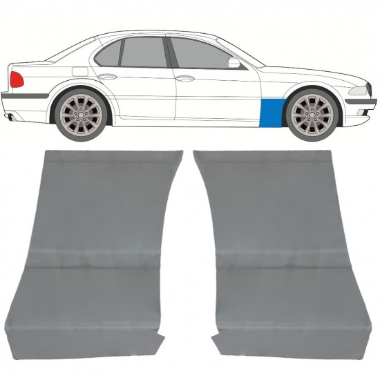 Panneau de réparation de l’aile avant pour BMW 7 E38 1994-2001 / Ensemble 11787