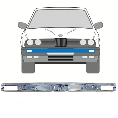 Pare-chocs avant chromé pour BMW 3 E30 1982-1987  12059