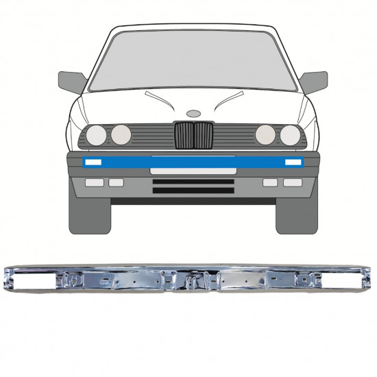 BMW 3 E30 1982-1987 AVANT PARE-CHOCS CHROME