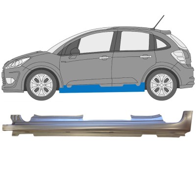 Panneau de réparation du seuil pour Citroen C3 2009-2016 / Gauche 14636