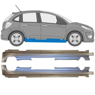 Panneau de réparation du seuil pour Citroen C3 2009-2016 / Gauche+Droit / Ensemble 14637