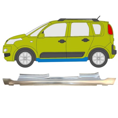 Panneau de réparation du seuil pour Citroen C3 Picasso 2008- / Gauche 14633