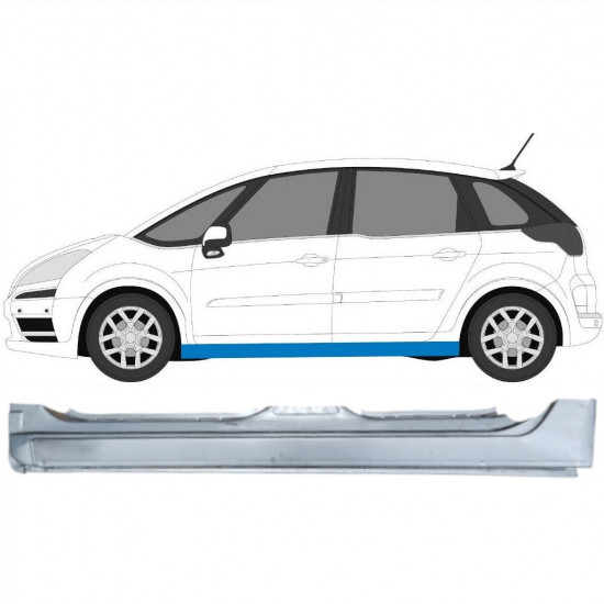 Panneau de réparation du seuil pour Citroen C4 Picasso 2006-2013 / Gauche 12868