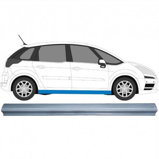 Réparation bas de caisse pour Citroen C4 Picasso 2006-2013 / Gauche = Droite (symétrique) 11914