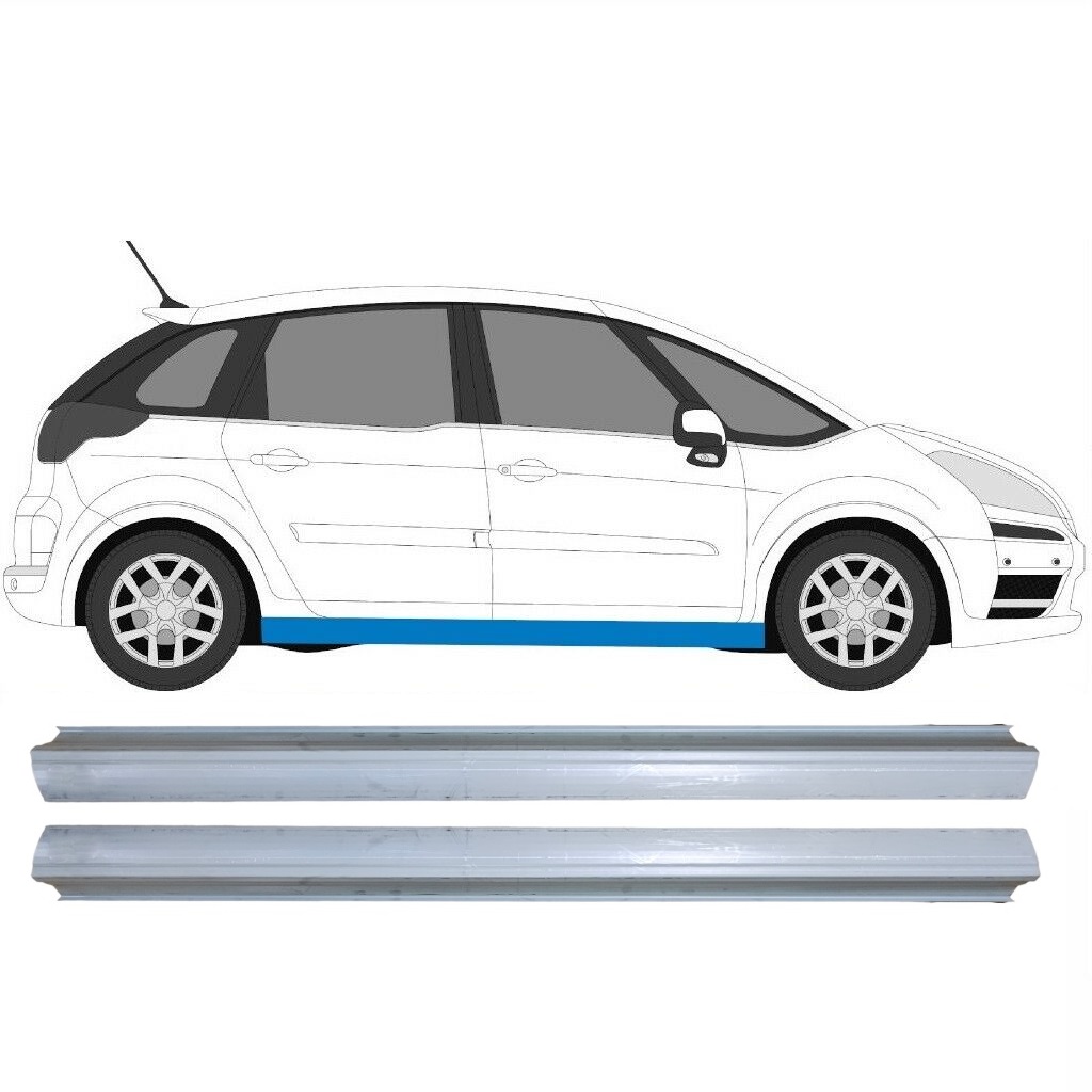 Réparation Bas De Caisse Pour Citroen C4 Picasso 2006-2013 / Gauche+Droit / Ensemble 6447