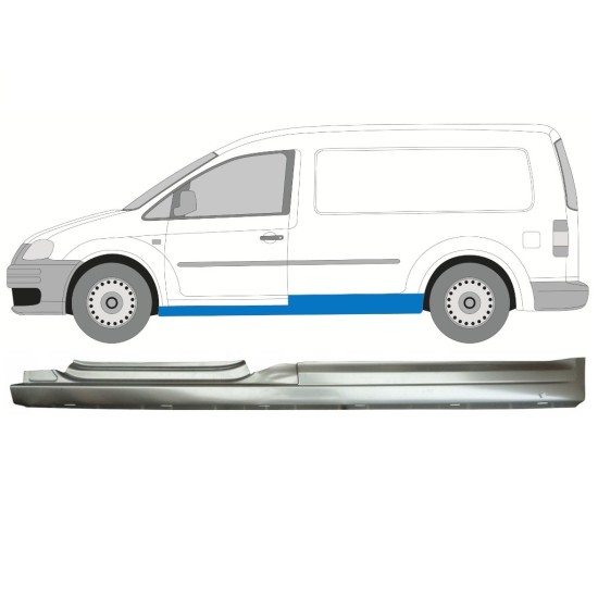 Panneau de réparation du seuil pour Volkswagen Caddy 2004-2020 / Gauche 16027